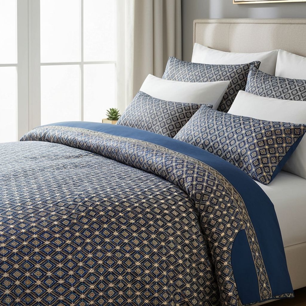 Jacquard Pattern Duvet Cover